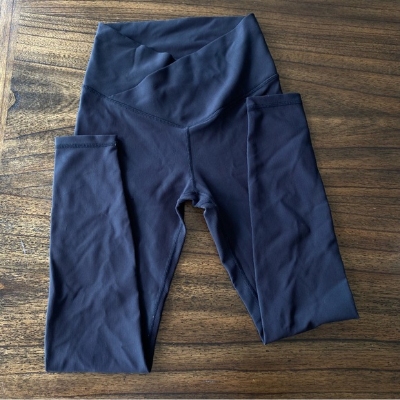 Wilo the Label Black Crossover waist ribbed leggings size XS - Picture 3 of 5